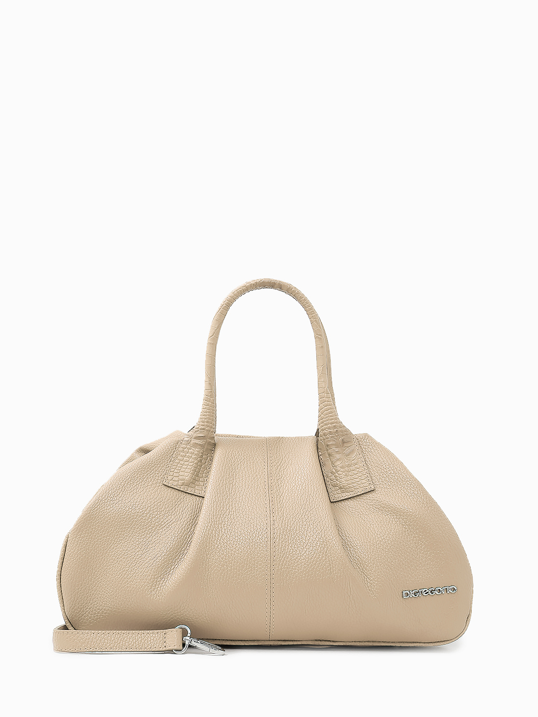  Сумка Pouch с двумя ручками от Di Gregorio оттенка капучино