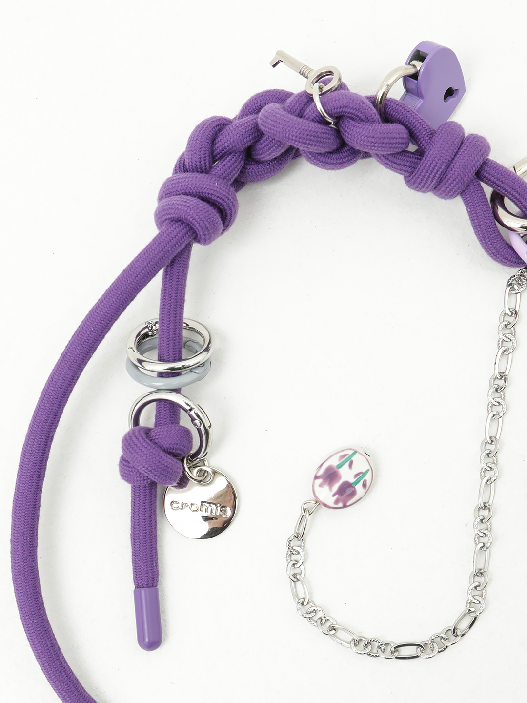 Брелок-подвеска на сумку от CROMIA в фиолетовом оттенке