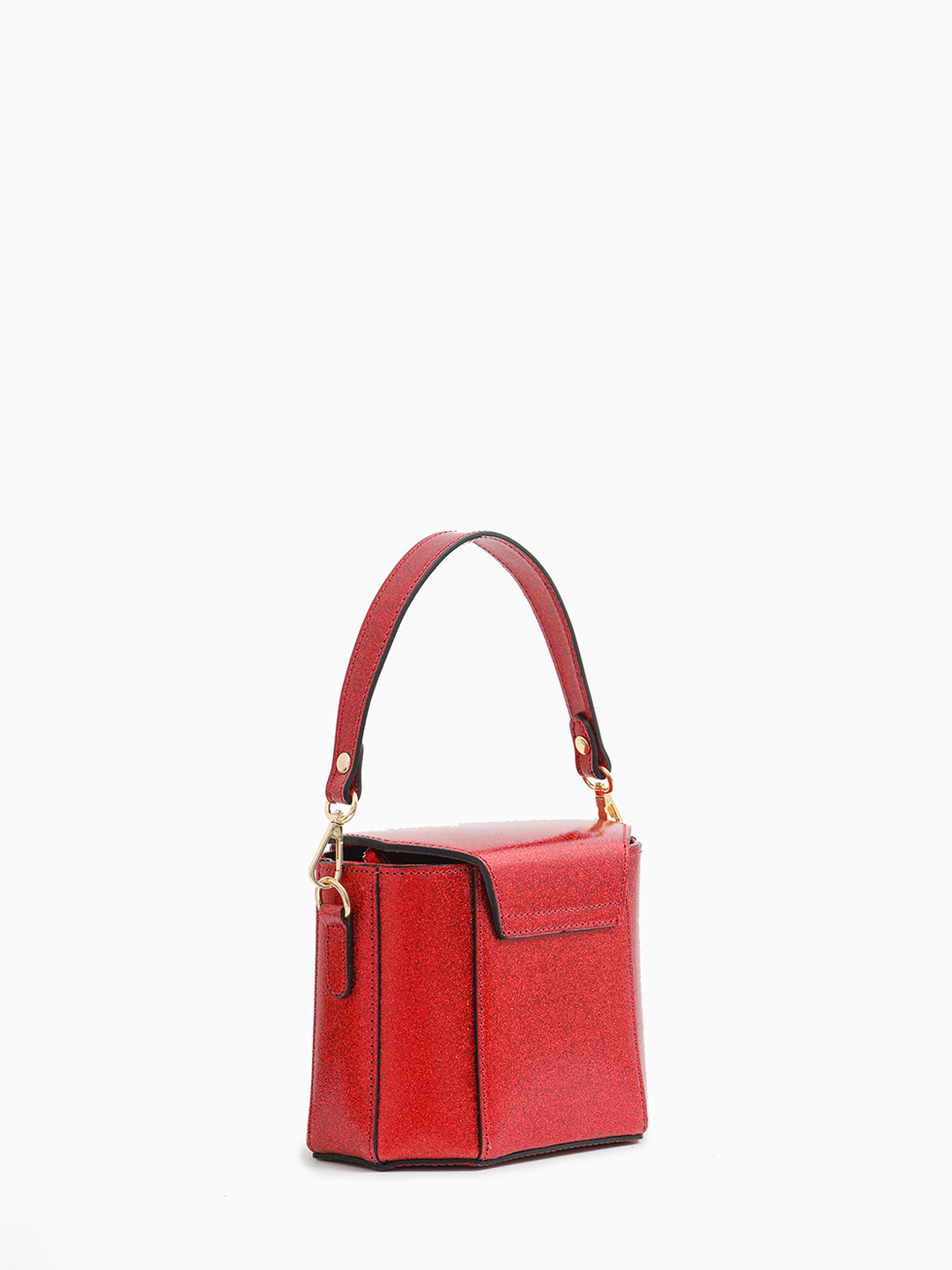 Сумка-бочонок "Stella" с блестящим напылением от BE NICE в красном цвете