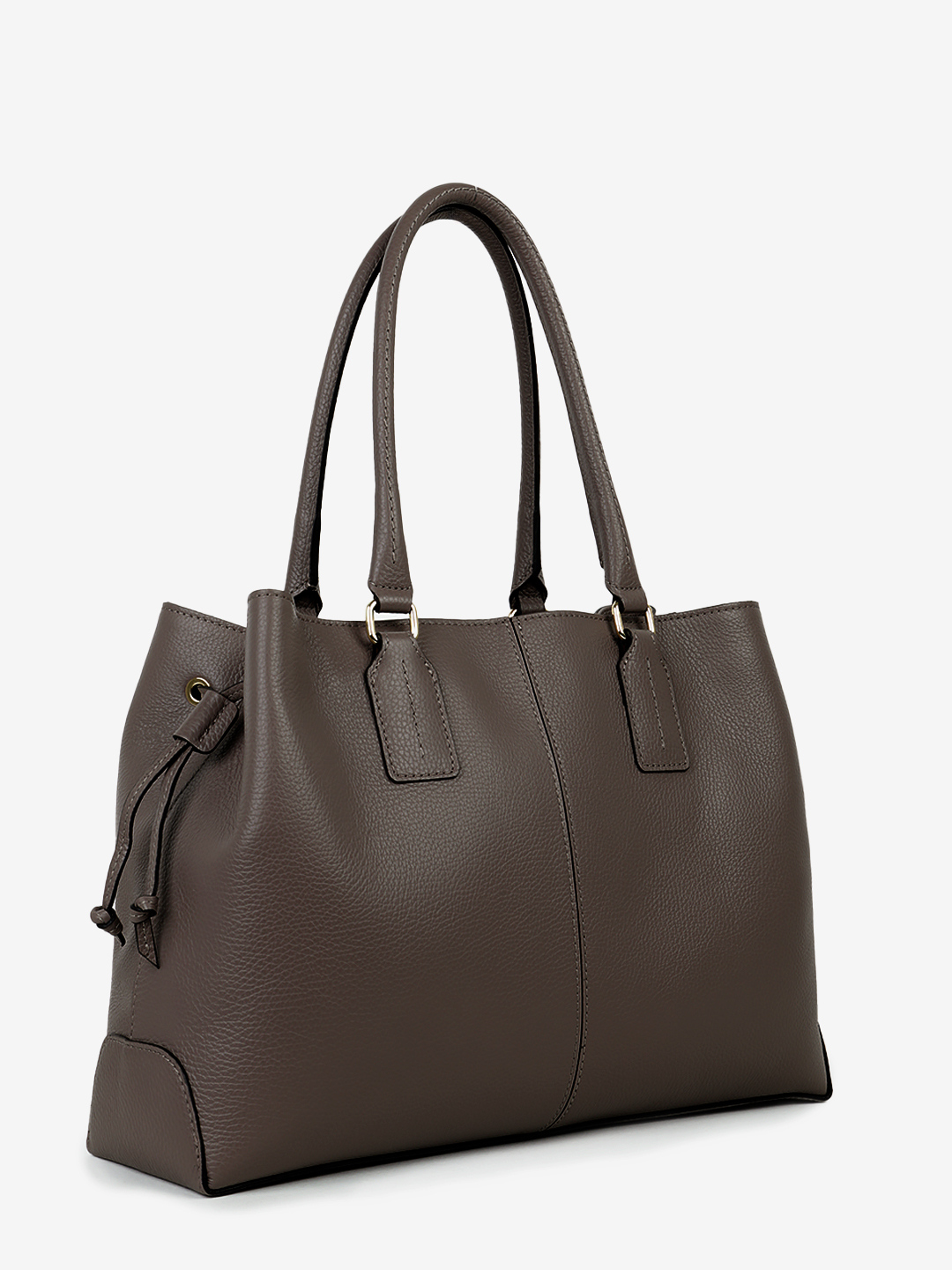 Прямоугольный шоппер с высокими ручками от RIPANI в коричневом цвете