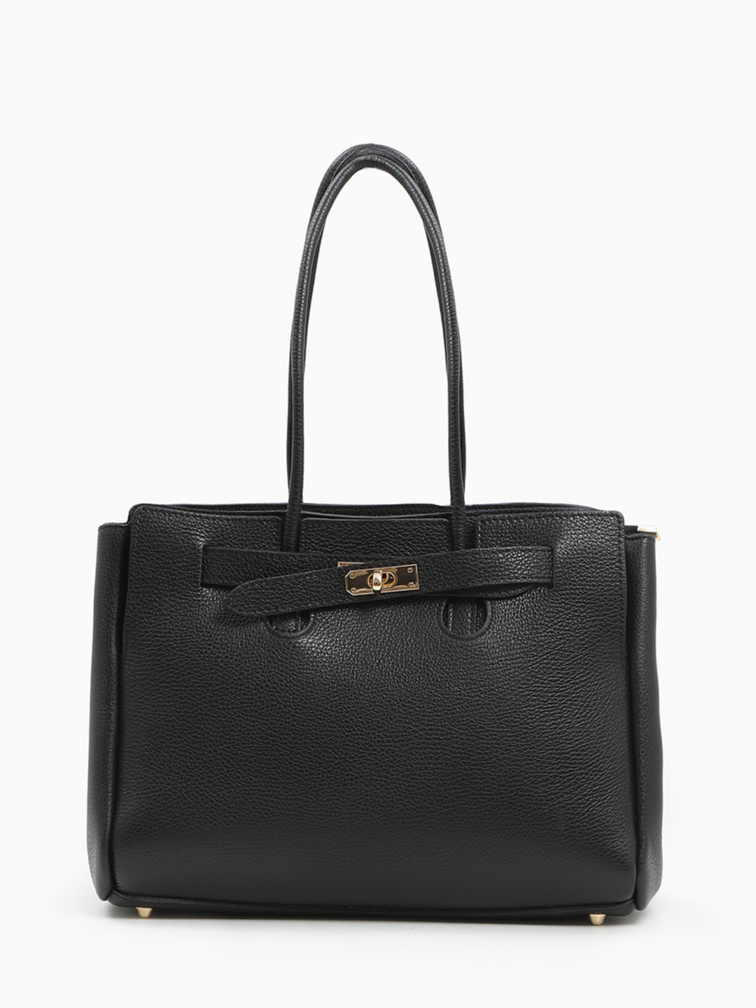 Шоппер "LUANA" с двумя длинными ручками от BE NICE в чёрном цвете