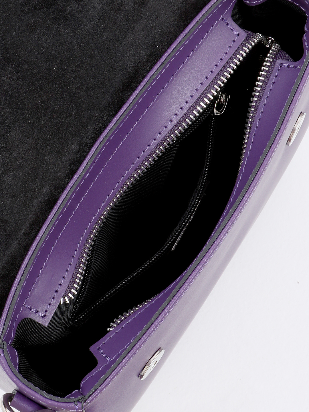 Сумка со скошенным дном и монограммой Sara Burglar в оттенке виолы