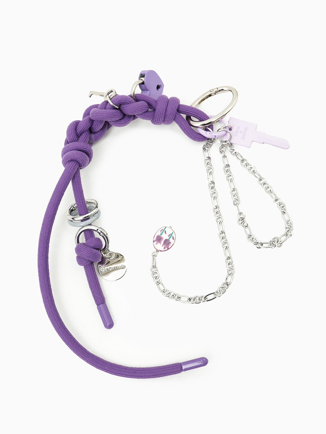 Брелок-подвеска на сумку от CROMIA в фиолетовом оттенке