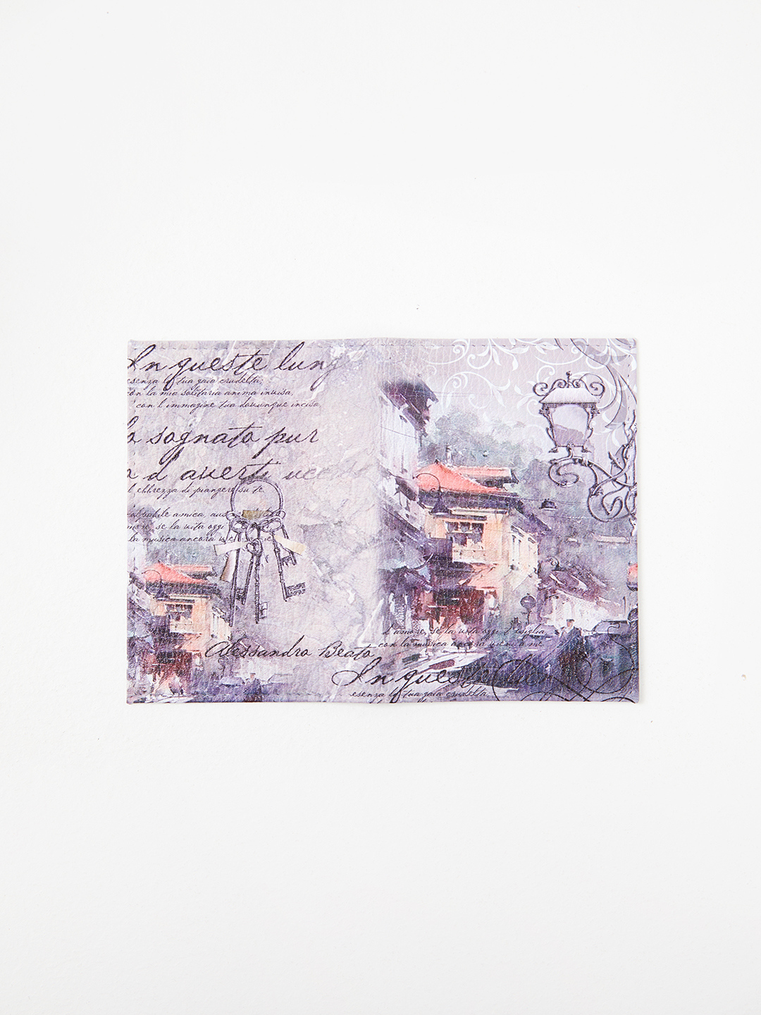 Обложка для паспорта от бренда Alessandro Beato акварельные мотивы