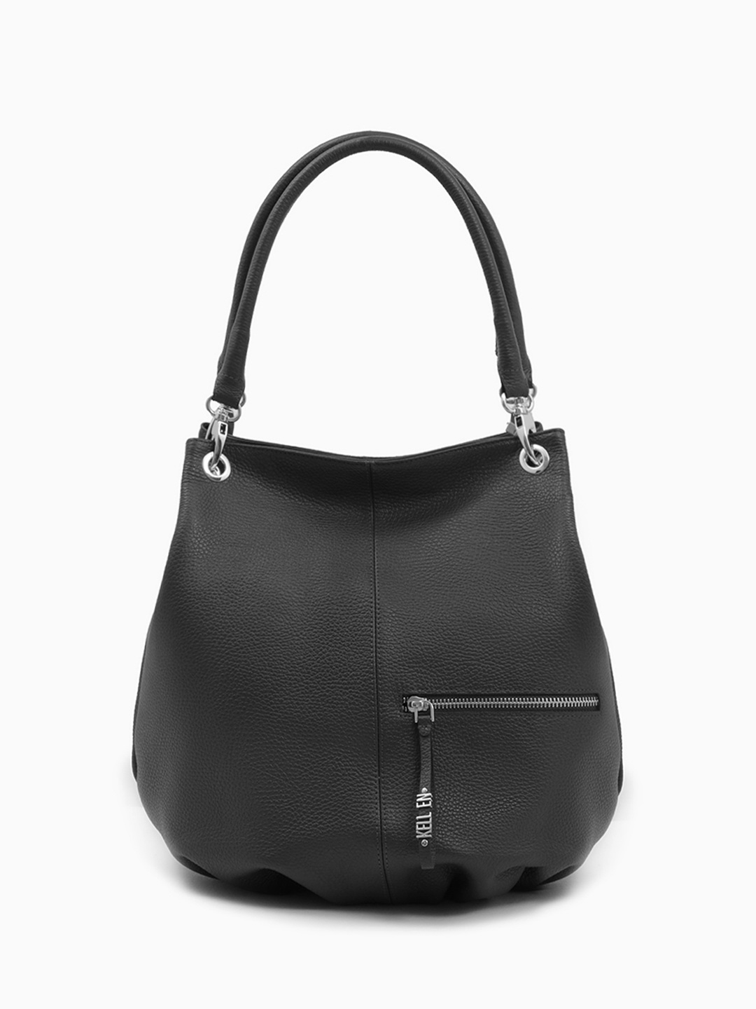Мягкий мешок с передним карманом на молнии от KELLEN в чёрном цвете