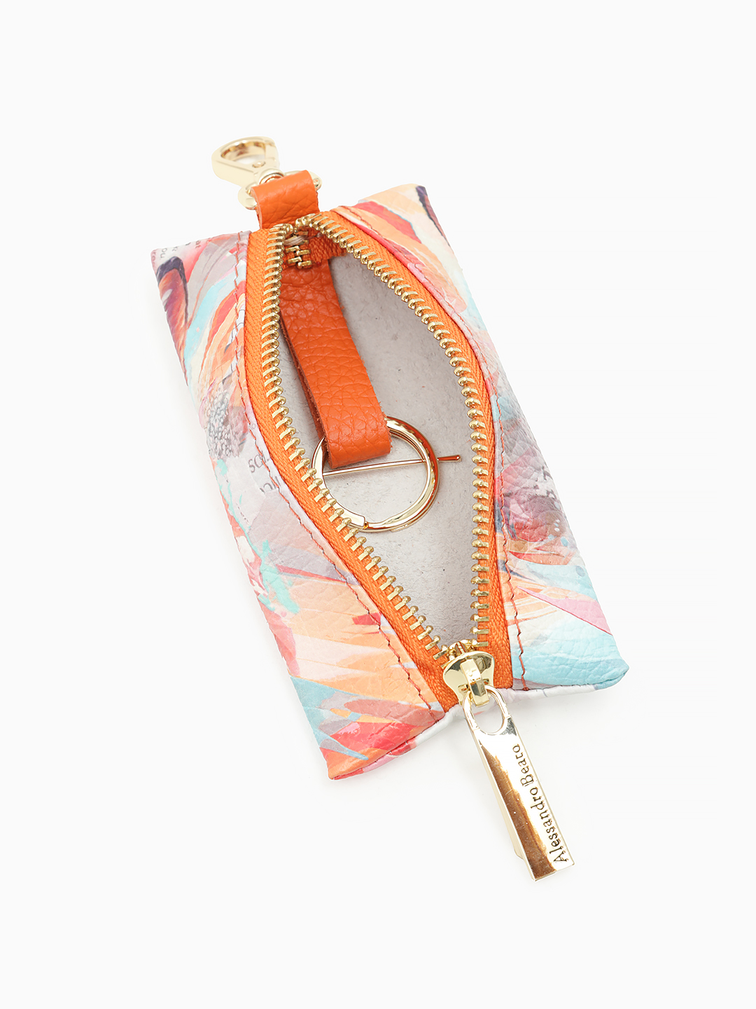 Ключница от Alessandro Beato из натуральной кожи с принтом лисы