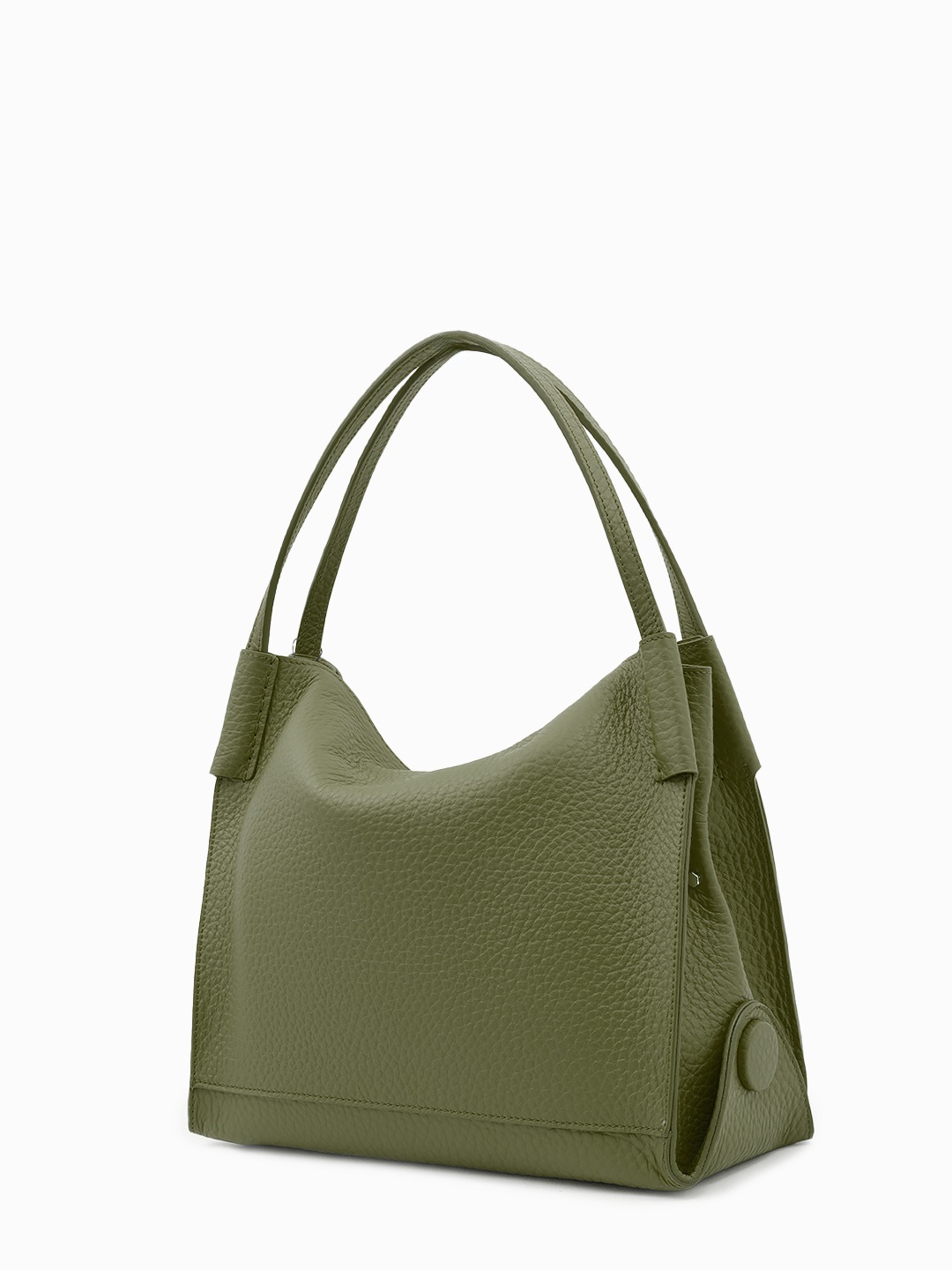 Сумка-мешок с металлической пряжкой с монограммой Gironacci в оливковом цвете oliva