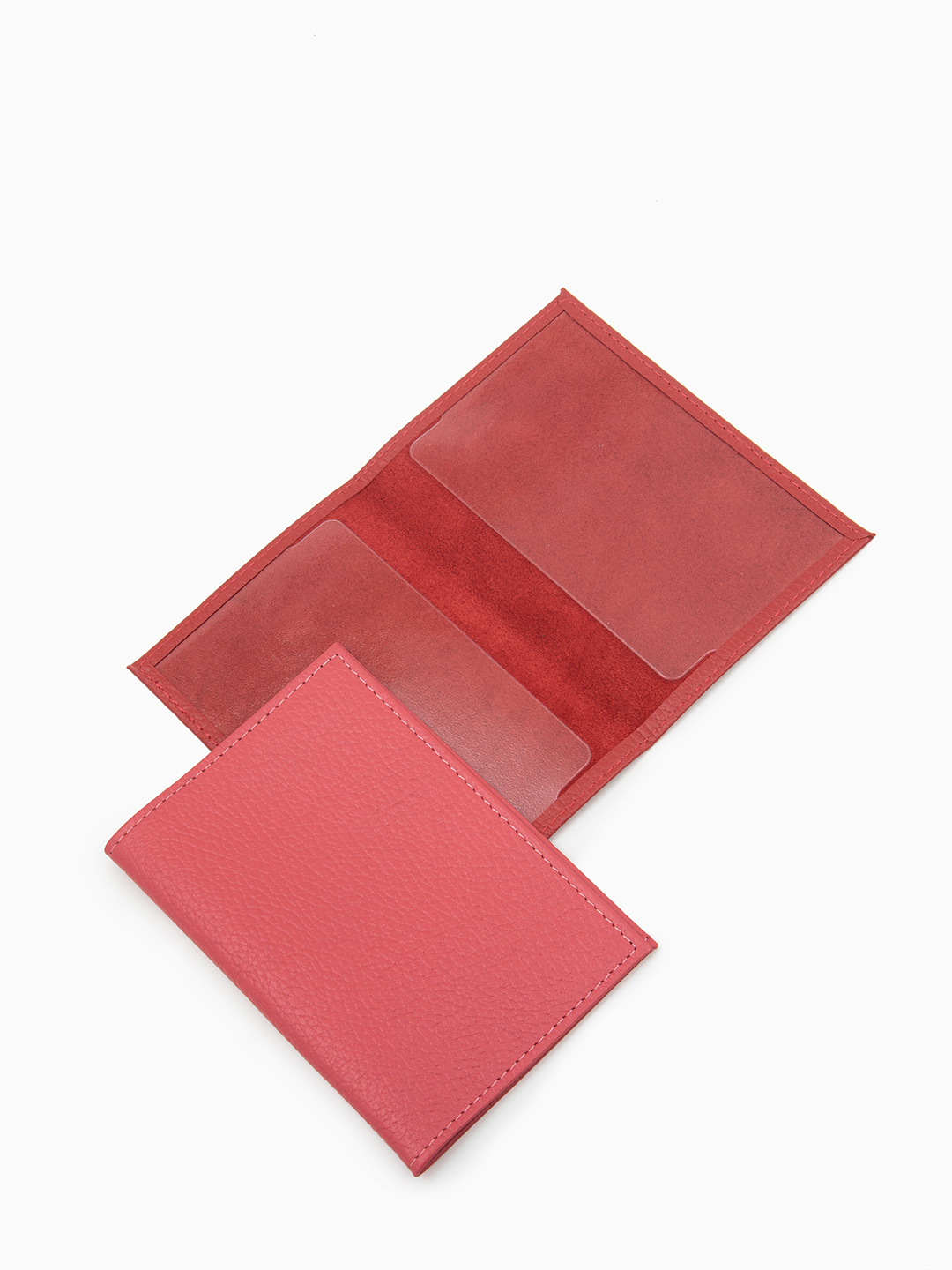 Обложка для паспорта в коралловом цвете от Alessandro Beato из натуральной кожи 