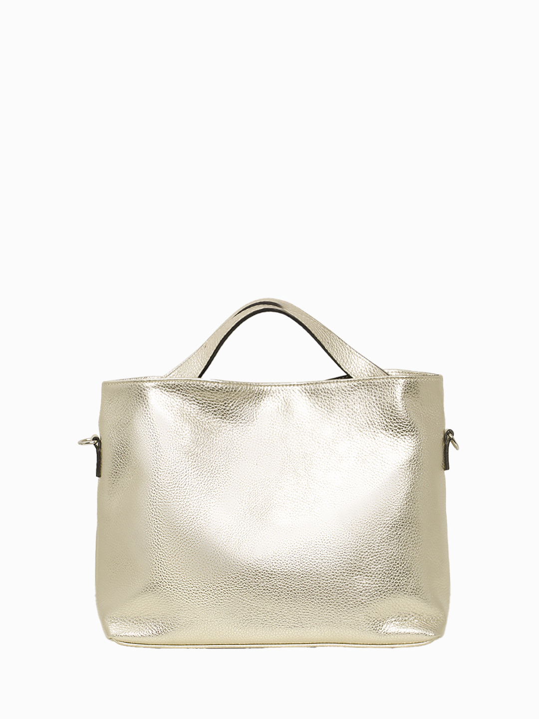 Сумка-тоут с тиснёным логотипом RIPANI в золотистом оттенке