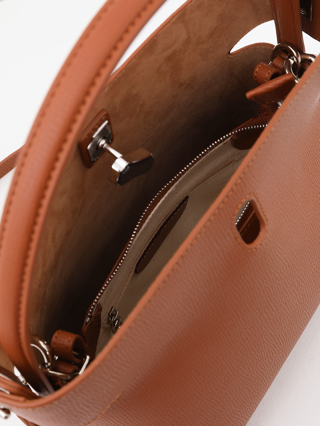 Сэтчел с дополнительной сумкой на плечо от IVORY в медовом оттенке