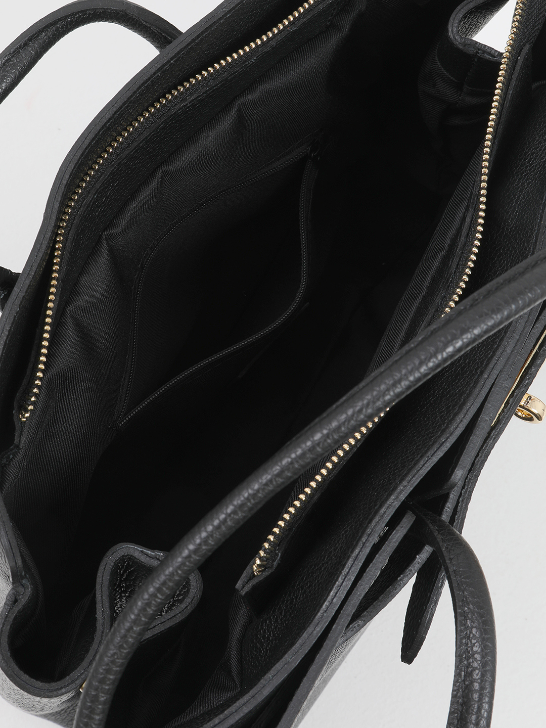 Шоппер "LUANA" с двумя длинными ручками от BE NICE в чёрном цвете