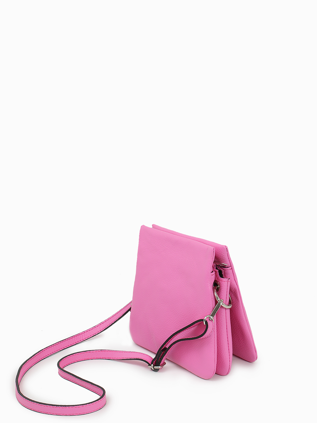 Сумка-трапеция с именной гравировкой Renato Angi в розовом оттенке