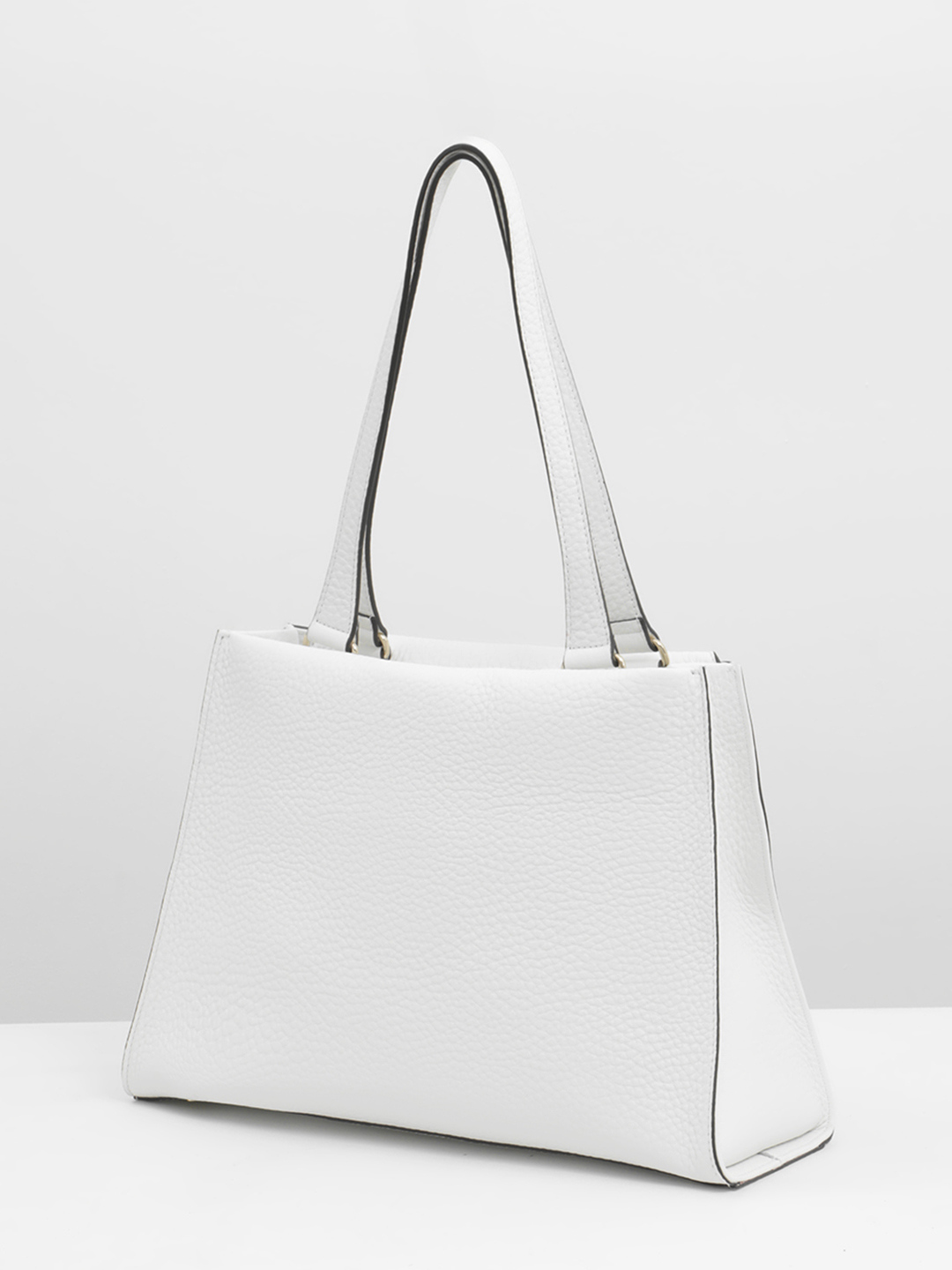 Сумка-тоут на плечо с длинными ручками от RIPANI в белом цвете