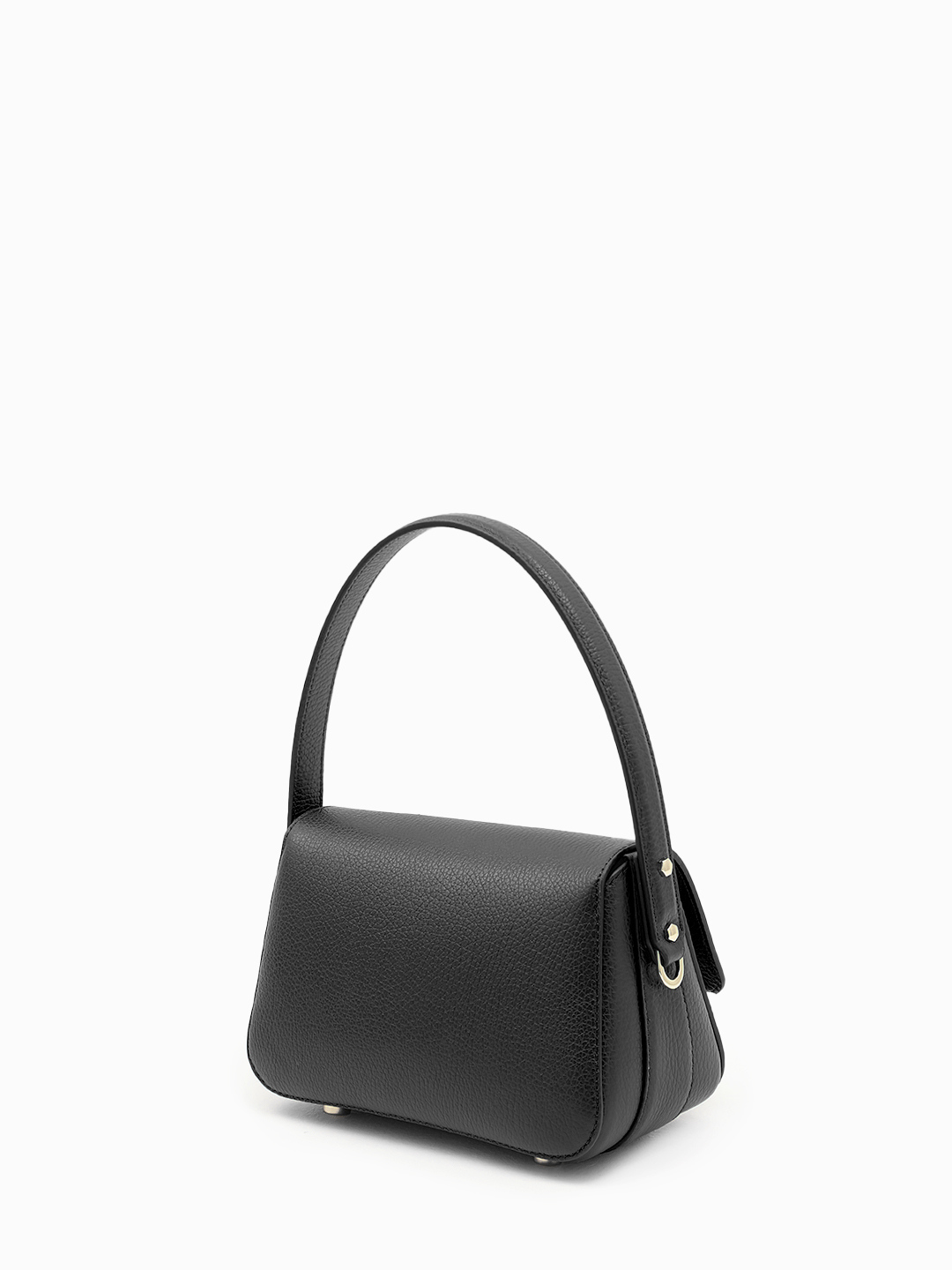 Сумка-багет с вышитой буквой G на клапане от Gironacci в чёрном цвете