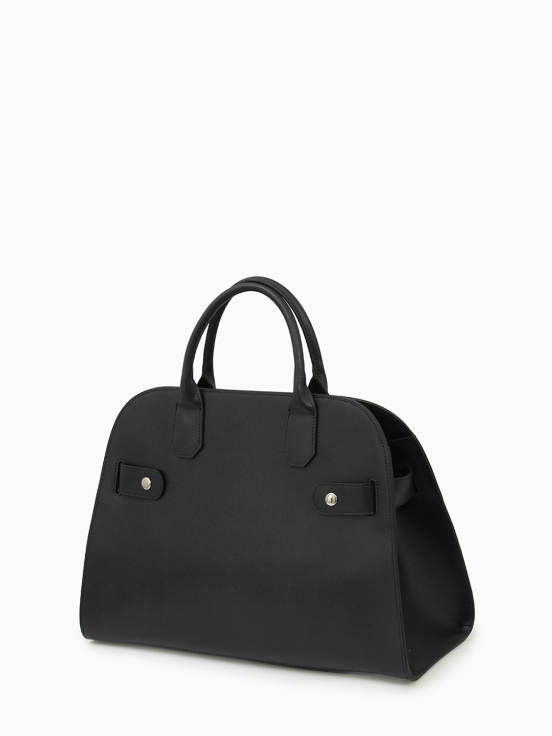 Тоут от Cromia в натуральной гладкой коже черного цвета с фурнитурой в виде пряжки