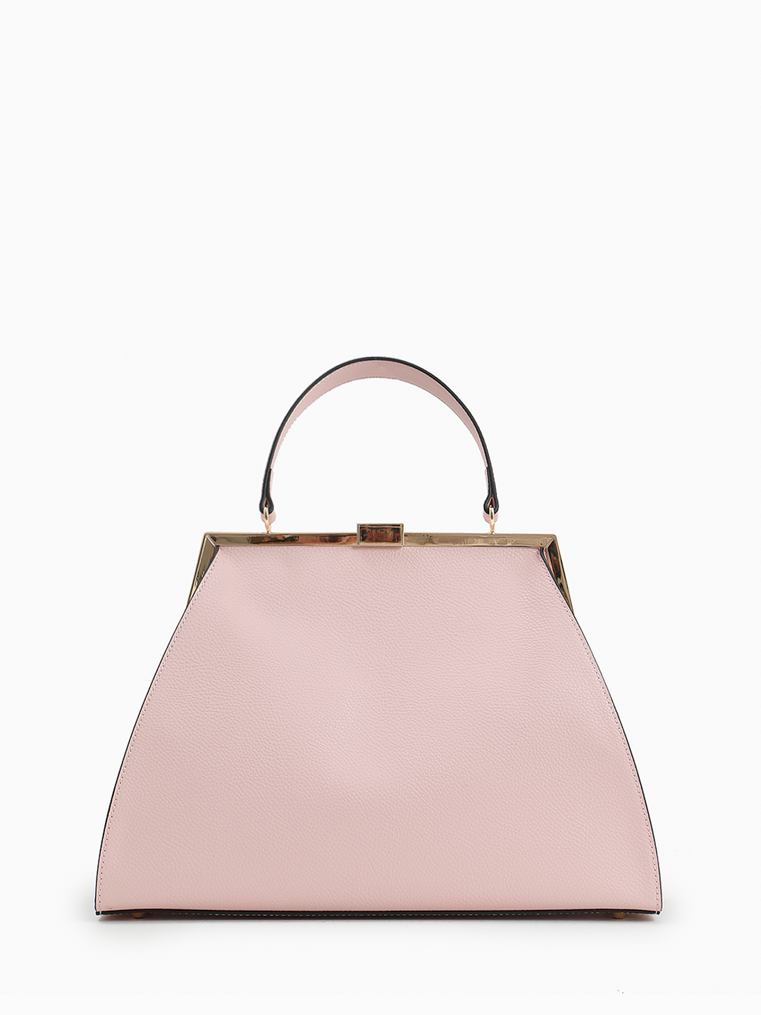 Сумка-саквояж с пятигранным клапаном от CROMIA в розовом оттенке