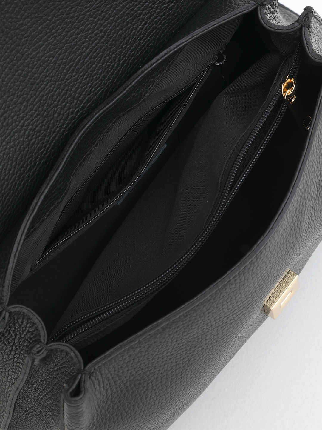 Однорукий сэтчел "ORNELLA" с широким плечевым ремнём от BE NICE в чёрном оттенке