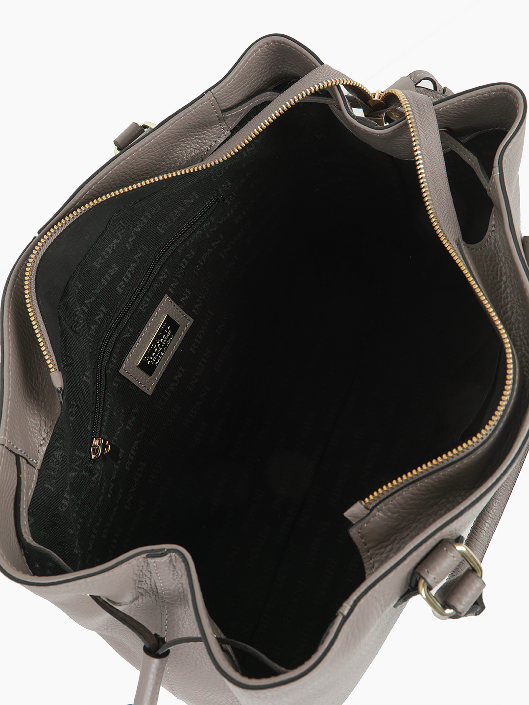 Прямоугольный шоппер с высокими ручками от RIPANI в сером цвете