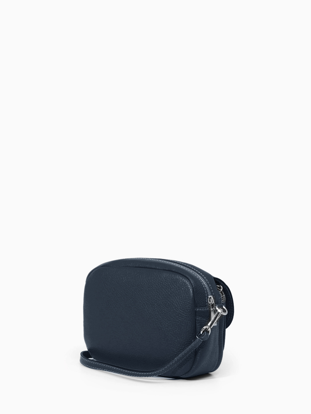 Кросс-боди c клапаном с фирменной круглой фурнитурой от FOLLE в синем цвете