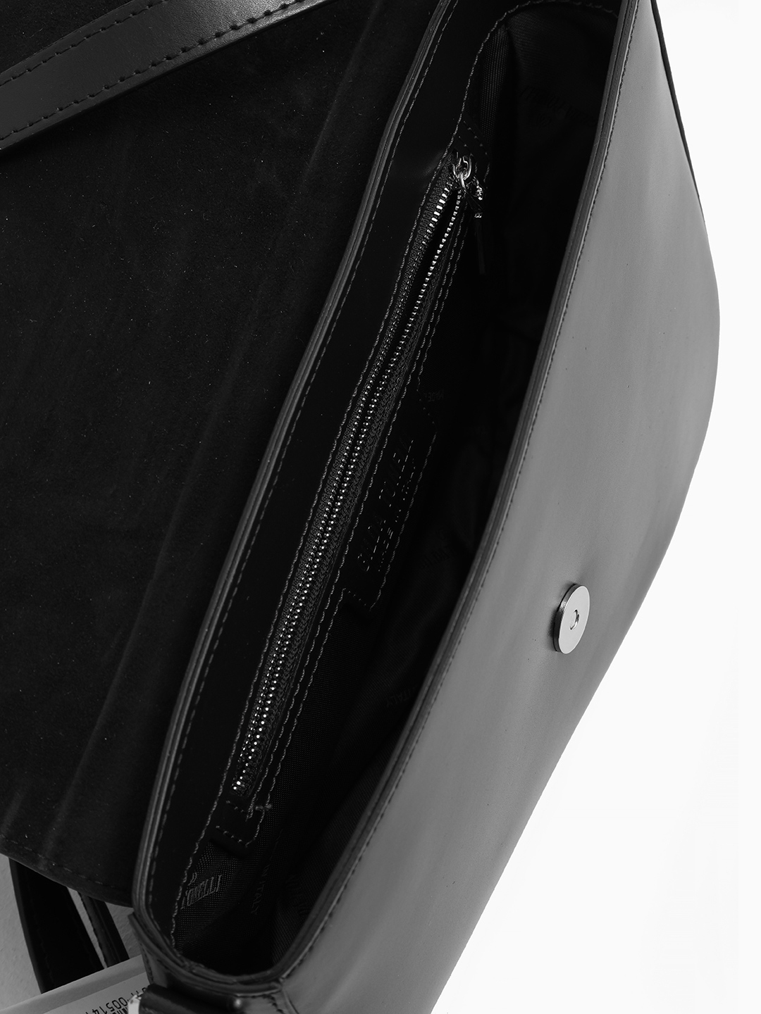 Скосый багет с именными буквами Gilda Tonelli в чёрном цвете