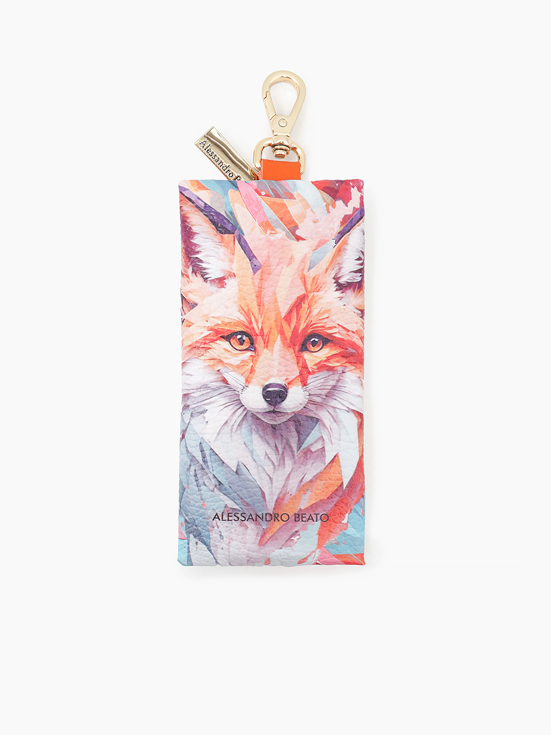 Ключница от Alessandro Beato из натуральной кожи с принтом лисы