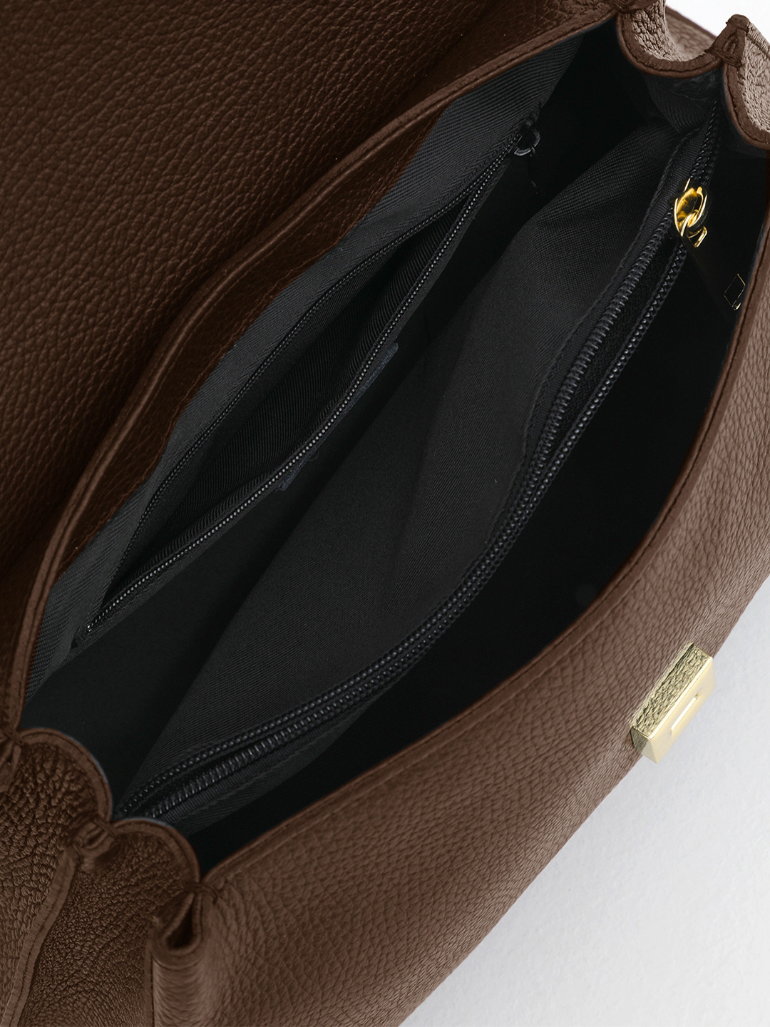 Однорукий сэтчел "ORNELLA" с широким плечевым ремнём от BE NICE в коричневом оттенке