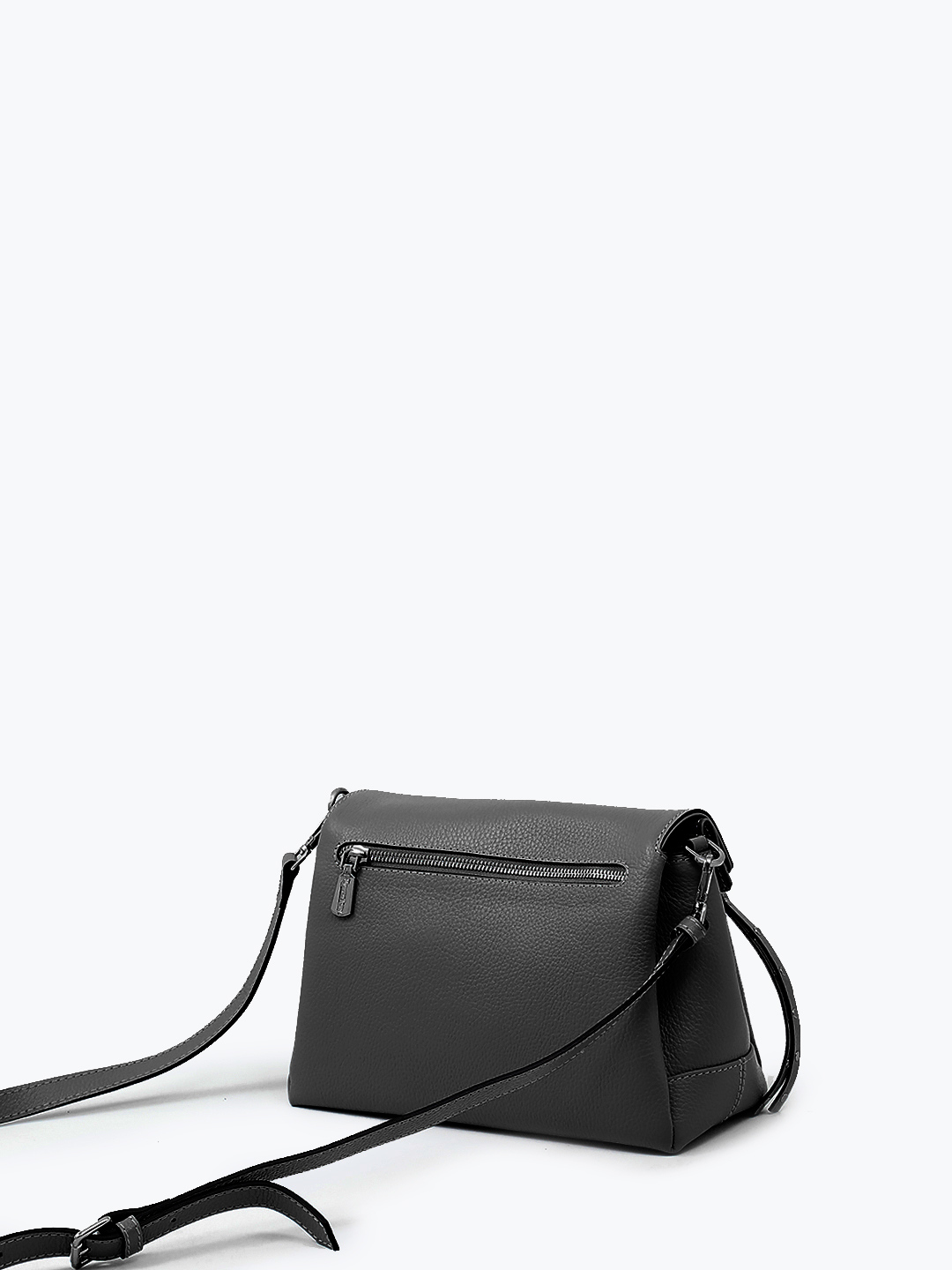 Чёрная кросс-боди на плечо с металлическими буквами Vanessa Scani