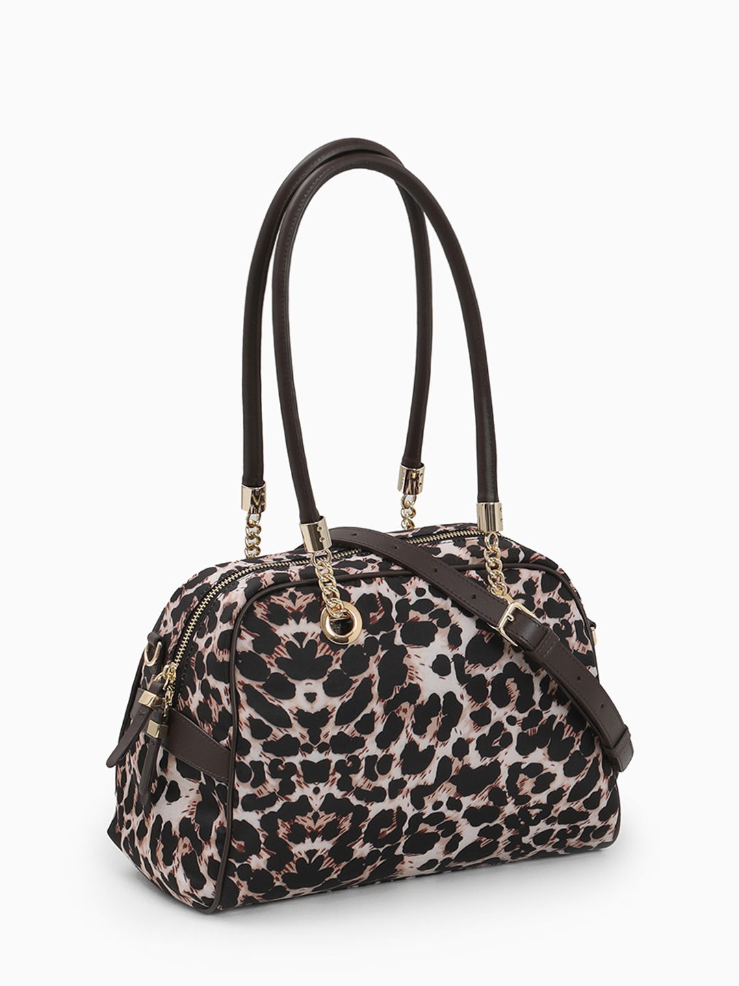 Сумка-трансформер с двойными ручками от KELLEN в коричневом оттенке