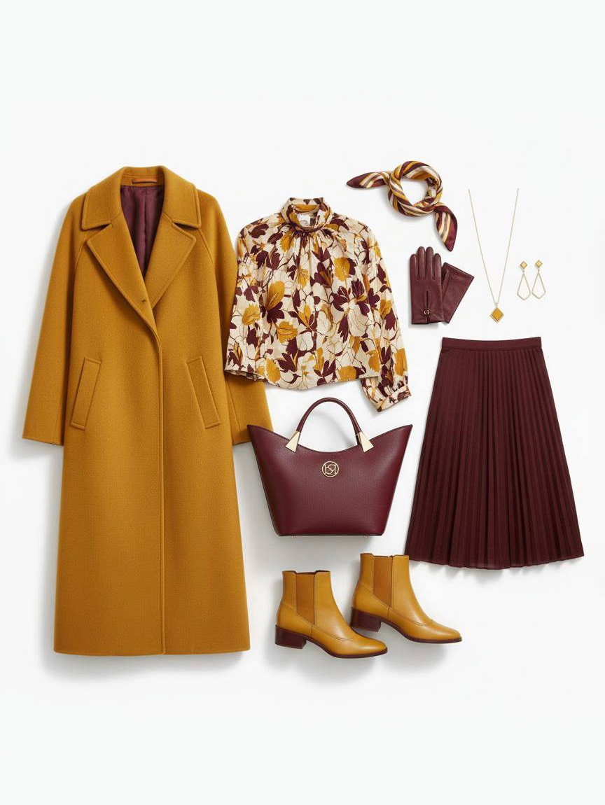 Сумка-лодочка из натуральной кожи бордового цвета с круглой фурнитурой BE NICE