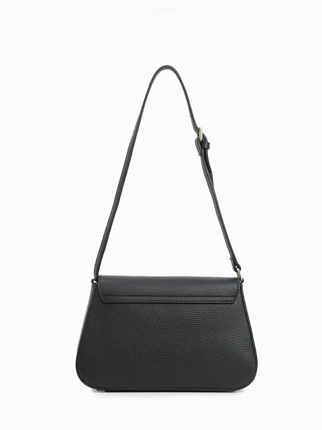 Кросс-боди на плечо с металлическими буквами Di Gregorio в чёрном цвете