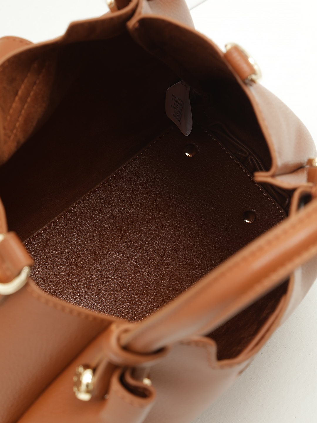 Сэтчел от Ermanno Firenze из качественной экокожи в рыжем цвете