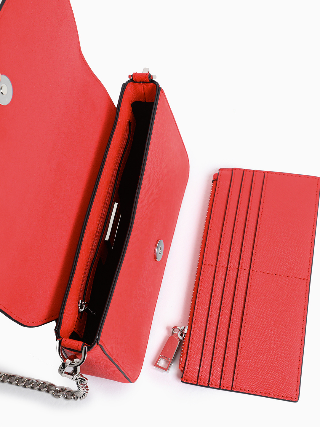 Сумка-клатч с дополнительным кошельком от CROMIA в красном цвете