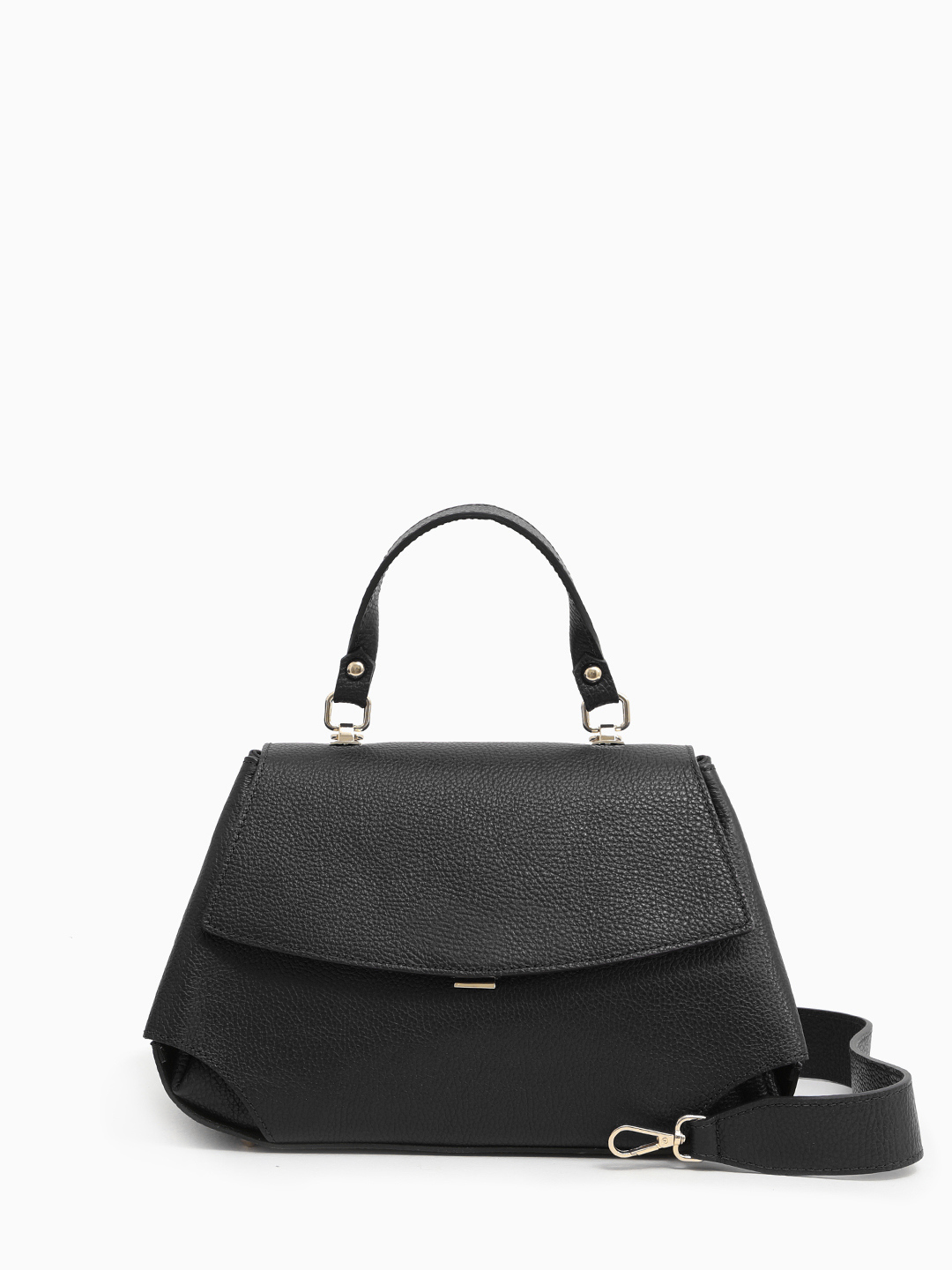 Однорукий сэтчел "ORNELLA" с широким плечевым ремнём от BE NICE в чёрном оттенке