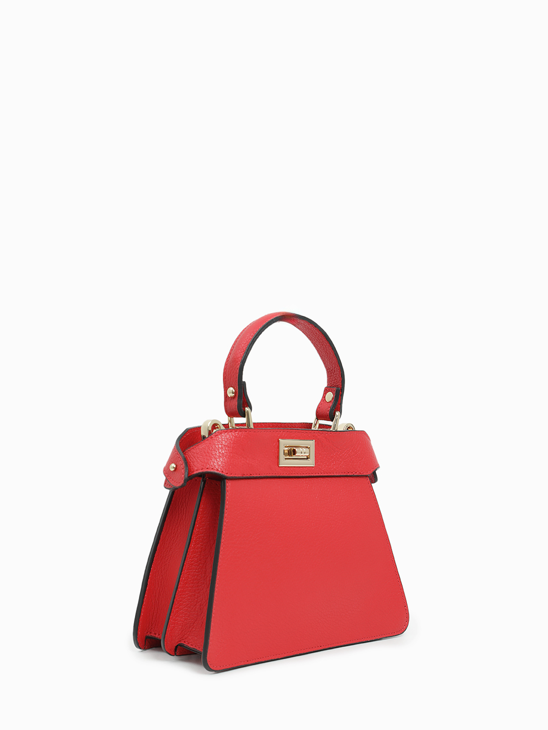 Сумка с подвеской в виде платка-твилли от Di Gregorio в красном цвете