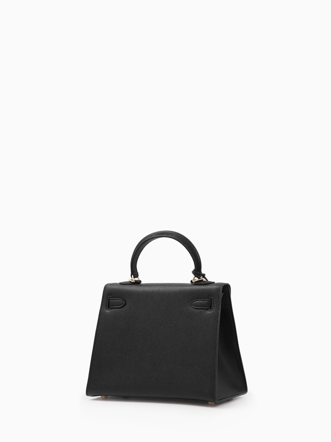 Сэтчел с золотым замком от IVORY в чёрном цвете