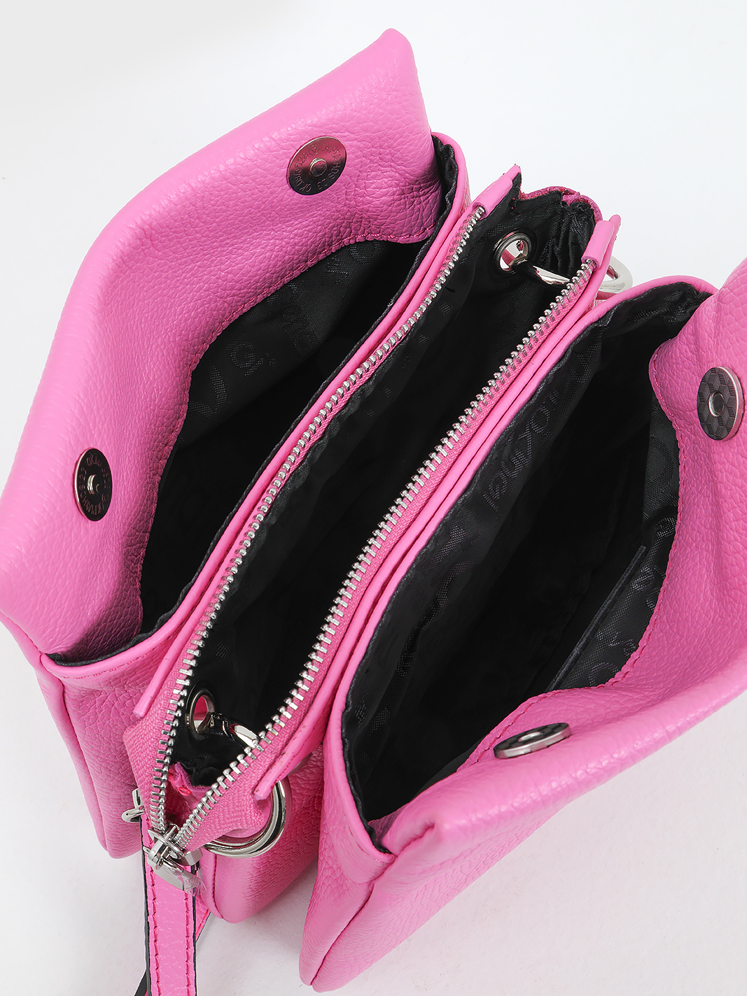 Сумка-трапеция с именной гравировкой Renato Angi в розовом оттенке