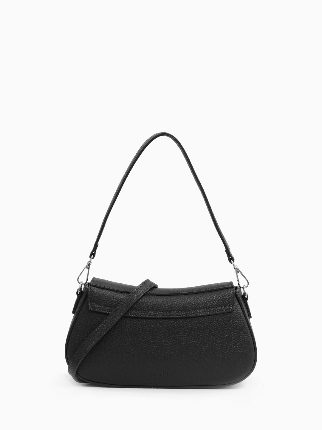 Чёрный багет "Adel" волнообразной формы с двумя ремнями от BE NICE