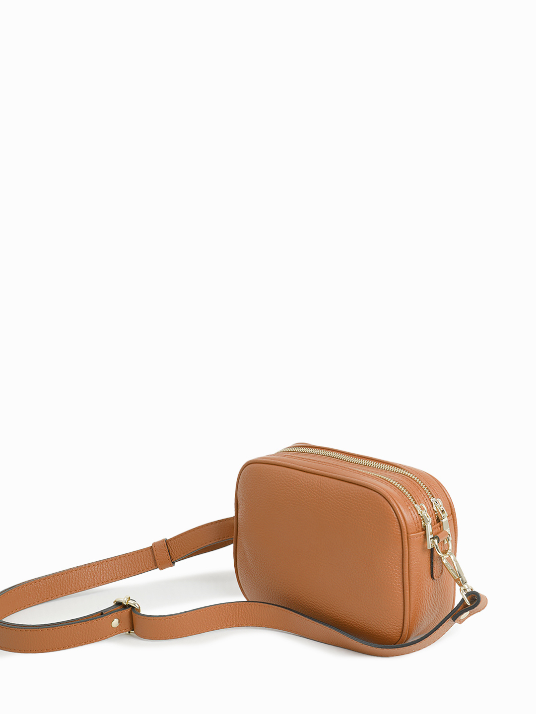 Полукруглая кросс-боди с двумя отделениями и перфорацией от RIPANI в бисквитном оттенке