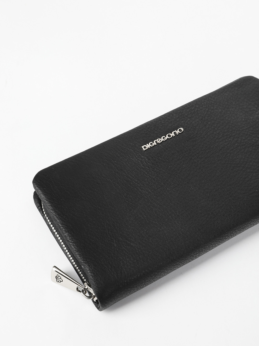 Клатч-органайзер мужской с именными буквами Di Gregorio в черном цвете
