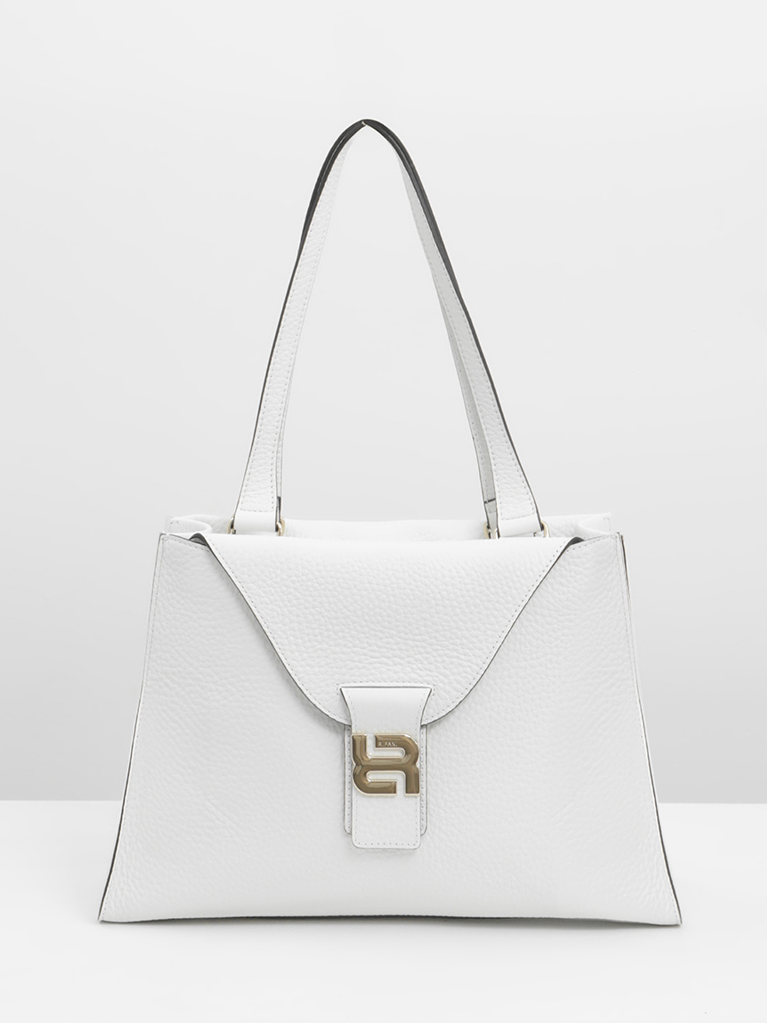 Сумка-тоут на плечо с длинными ручками от RIPANI в белом цвете