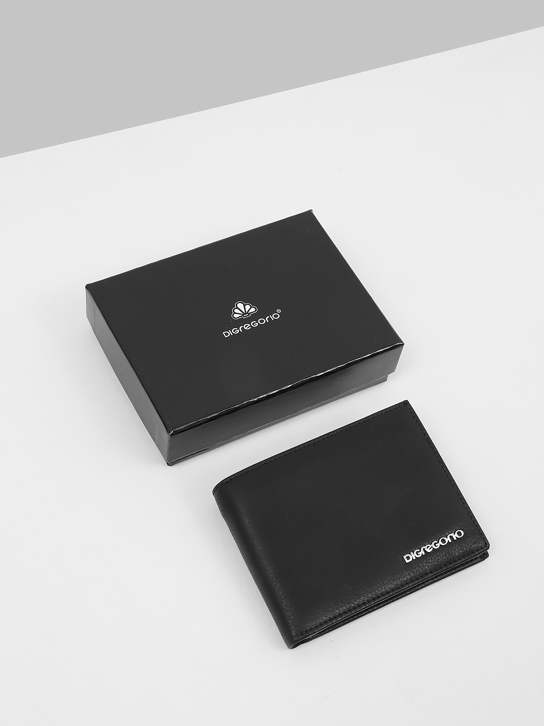 Мужской кошелёк / зажим для денег от бренда Di Gregorio в чёрном цвете