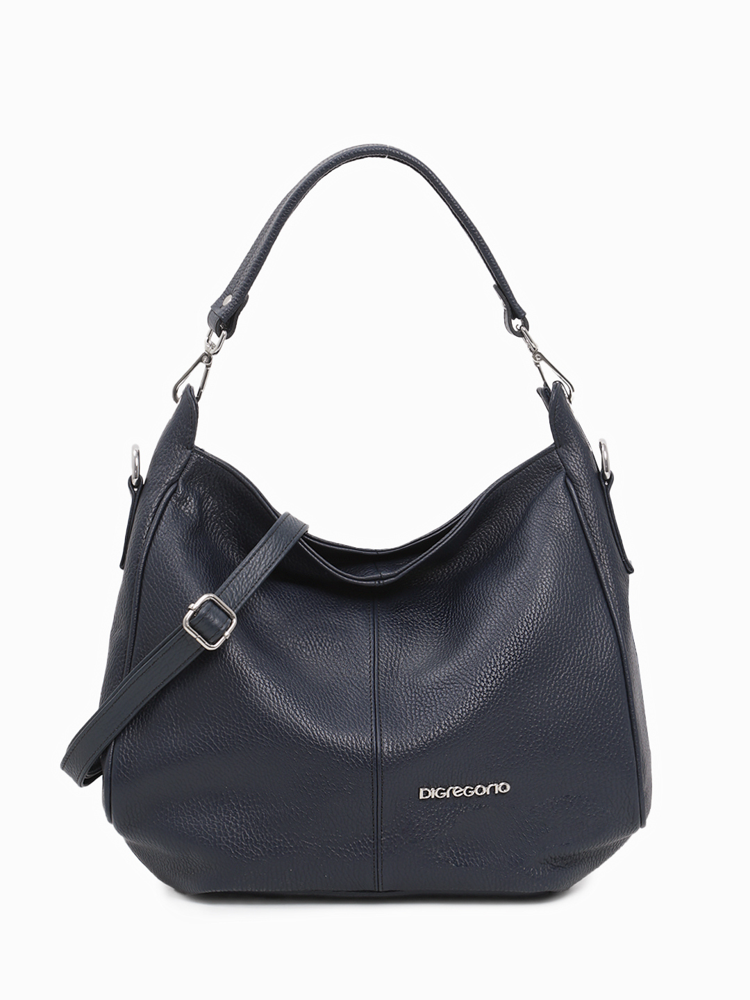 Сумка-мешок в размере М от Di Gregorio в синем цвете