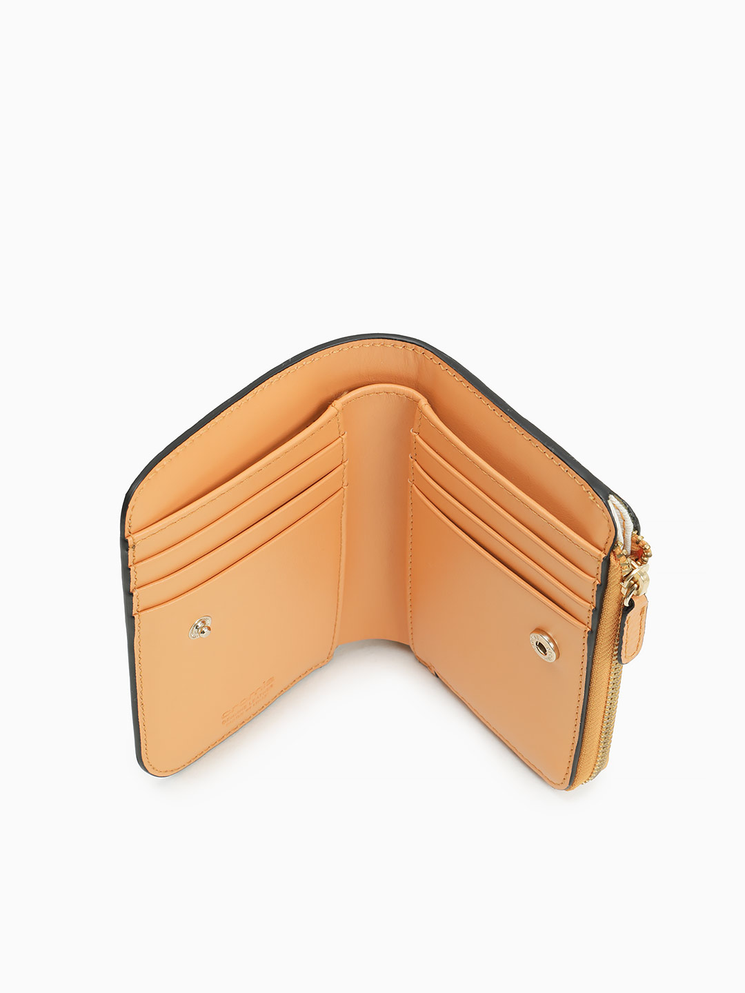 Небольшой женский кошелек от Cromia из кожи рыжего цвета