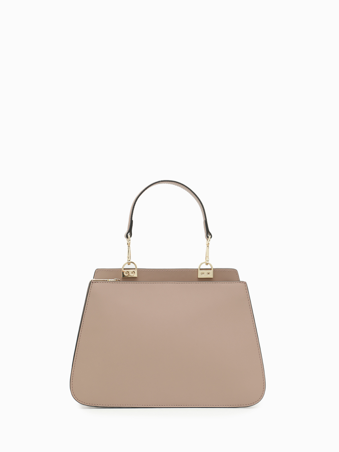 Тоут жесткой формы MARIKA из натуральной кожи с двумя отделениями от CROMIA в бежево-розовом цвете