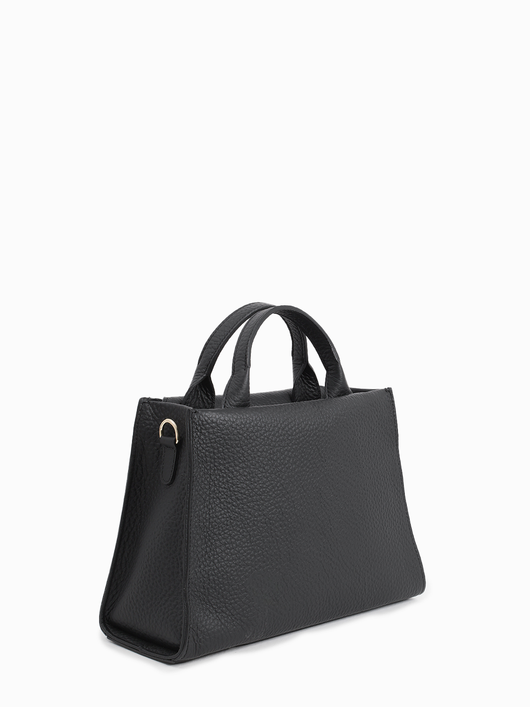 Сумка-трапеция со знаковой монограммой RIPANI чёрного цвета