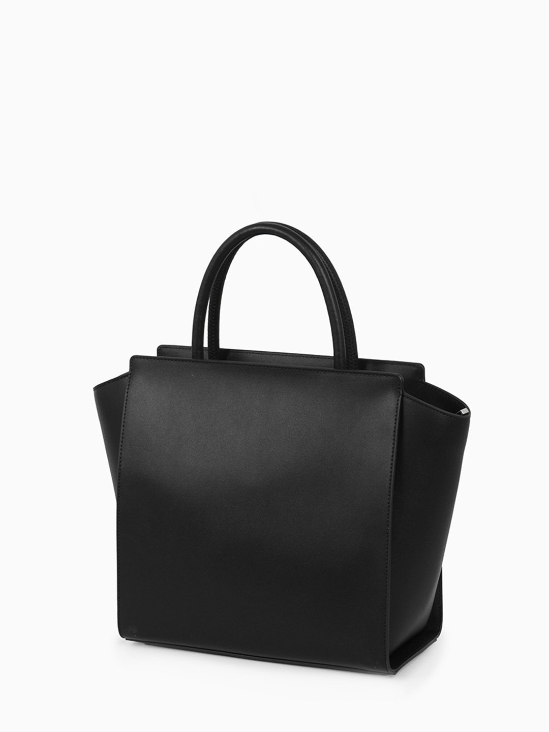 Тоут от бренда CROMIA в гладкой коже чёрного цвета