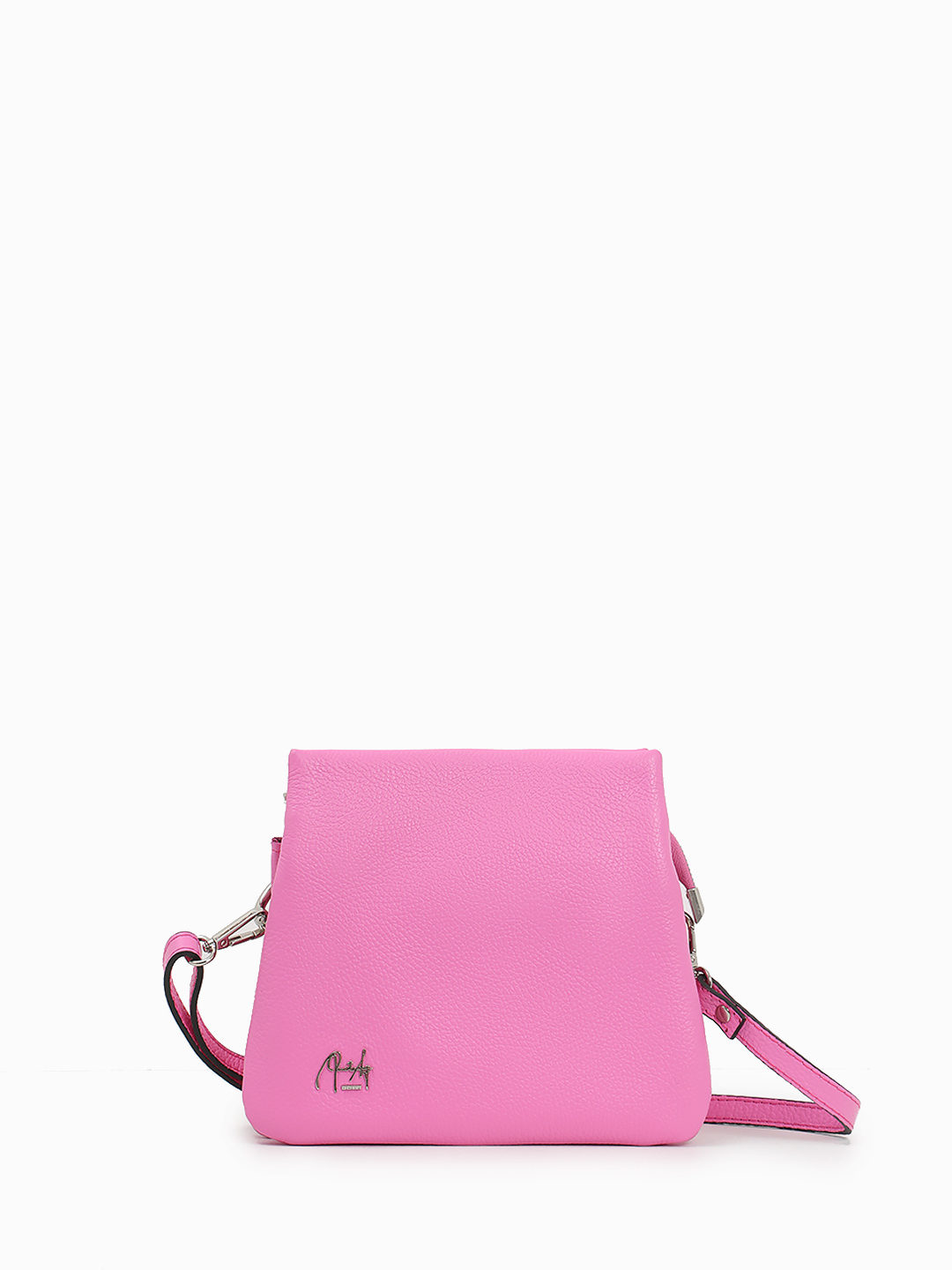 Сумка-трапеция с именной гравировкой Renato Angi в розовом оттенке