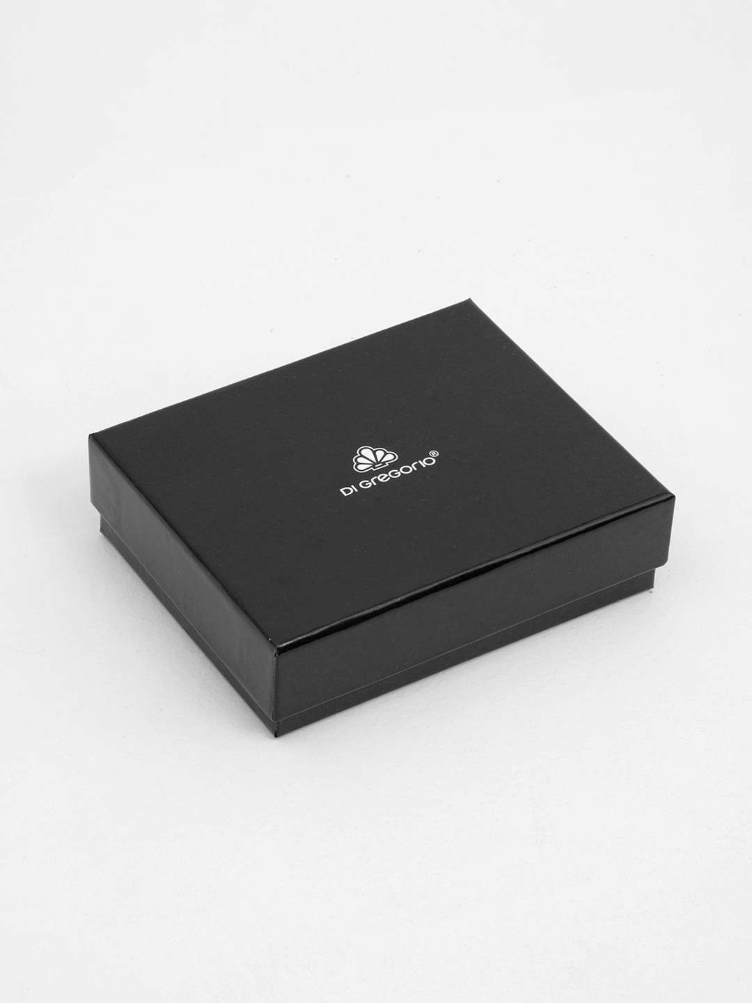 Кошелек мужской от Di Gregorio в черном цвете с красной внутренней отделкой