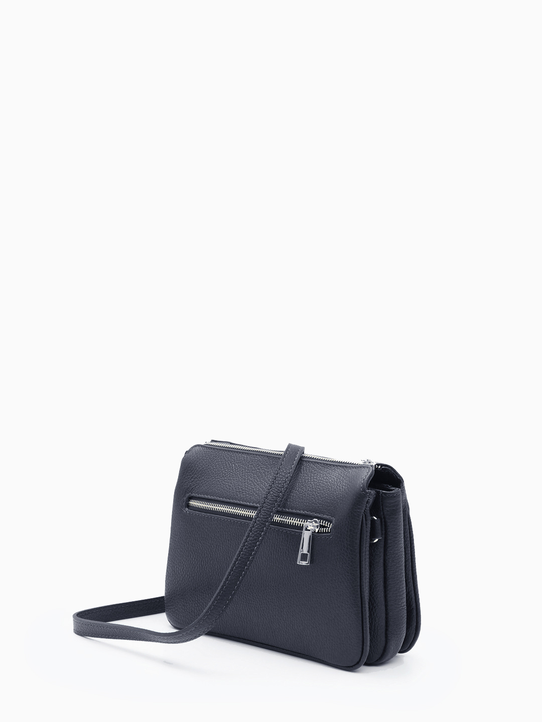 Кросс-боди с тремя отделениями и переплетением букв логотипа BE NICE в синем цвете