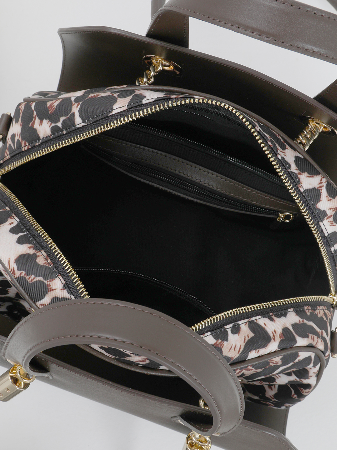 Сумка-трансформер с двойными ручками от KELLEN в коричневом оттенке